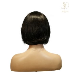 center wig machine made black wig remy hair tc027
