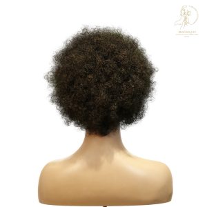 center wig machine made black wig remy hair 2301