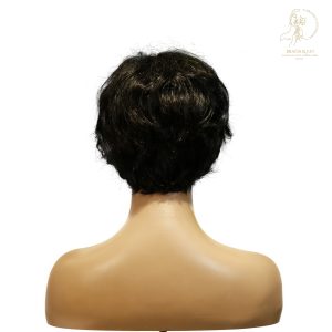 center wig machine made black wig remy hair tc16