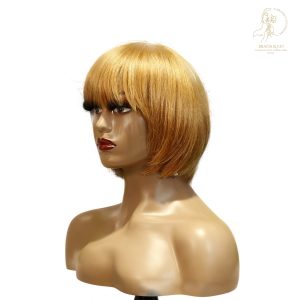 center wig machine made color wig remy hair