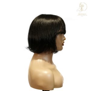 center wig machine made black wig remy hair tc027
