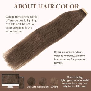 center wig asian raw hair #5 straight tape in hair extensions