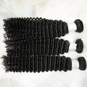 center wig remy hair black kinky curly bundles brazilian weaving