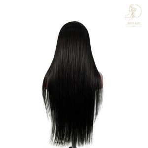 center wig natural black asian raw hair 13x6 hd lace front wig straight human hair wig