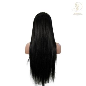 center wig 13x6 double drams straight lace front wig black remy hair