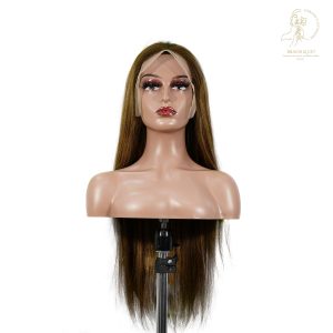 center wig 13x4 straight lace front wig m4&27 highlight remy hair 26 inch