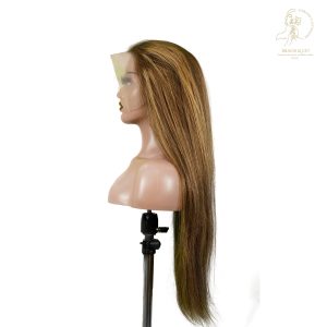 center wig 13x4 straight lace front wig m4&27 highlight remy hair 26 inch