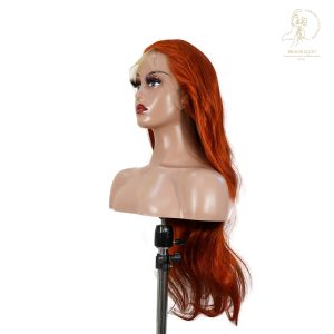 center wig 13x4 straight lace front wig 350 orange 26 inch remy hair