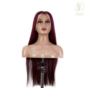 center wig 13x4 straight lace front wig 99j color 26 inch remy hair