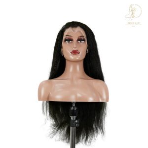 center wig 13x4 yaki straight lace front wig black remy hair