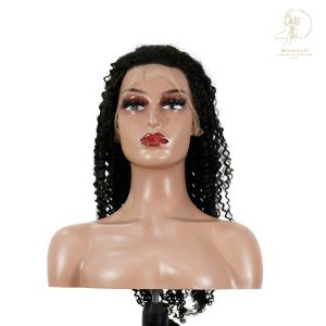 center wig 13x4 kinky curly lace front wig natural black remy hair