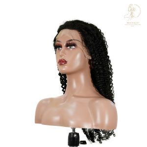 center wig 13x4 kinky curly lace front wig natural black remy hair