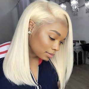 center wig 13x4 straight bob lace front wig 613 remy hair