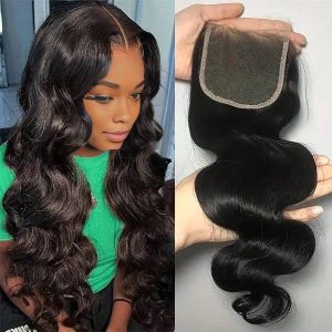 center wig remy hair 5x5 hd closure